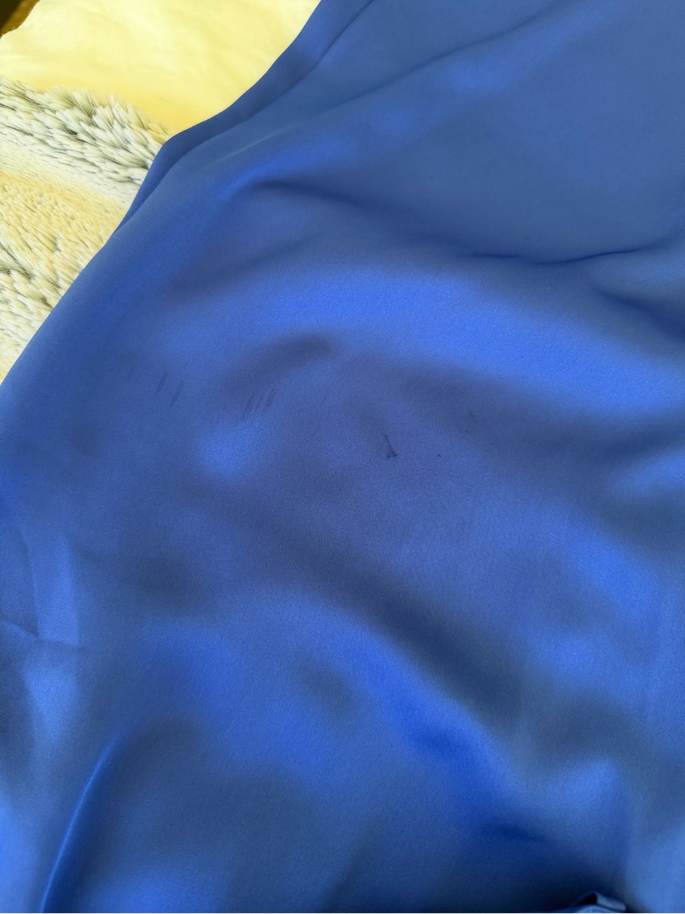 Ramy Brook Blue Satin Wide Leg Dress Pants - Picture 5 of 7
